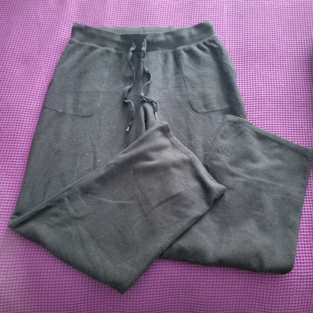Cuddl Duds fleecewear with stretch Black sweatpants